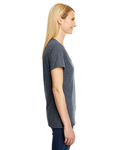 Hanes 42VT Ladies' X-Temp® Triblend V-Neck T-Shirt Side Thumbnail