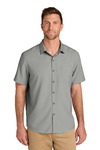port authority w963 short sleeve uv dockside shirt Front Thumbnail