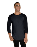 Jerzees 560RR Unisex Premium Blend Ring-Spun 3/4 Sleeve Raglan T-Shirt Side Thumbnail