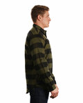 Burnside B8210 Men's Plaid Flannel Shirt Side Thumbnail