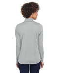 UltraClub 8230L Ladies' Cool & Dry Sport Quarter-Zip Pullover Back Thumbnail