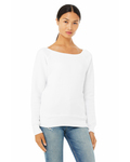 bella + canvas 7501 women's sponge fleece wide-neck sweatshirt Front Thumbnail