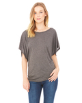 Bella + Canvas 8821 Ladies' Flowy Draped Sleeve Dolman T-Shirt Front Thumbnail