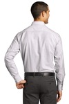 port authority w657 superpro ™ oxford stripe shirt Back Thumbnail