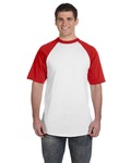 Augusta Sportswear 423 Baseball Short Sleeve Tee 2.0 Front Thumbnail