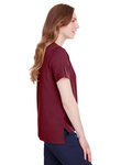 Devon & Jones DG20WB Ladies' CrownLux Performance Plaited Rolled-Sleeve Top Side Thumbnail