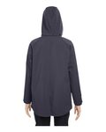 North End NE718W Women's City Hybrid Soft Shell Hooded Jacket Back Thumbnail