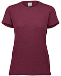 Augusta Sportswear 3067 Ladies Tri-Blend Tee Back Thumbnail