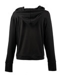 burnside 5667 ladies' modest crop hooded sweatshirt Back Thumbnail