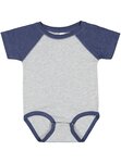 Rabbit Skins RS4430 Infant Baseball Bodysuit Front Thumbnail
