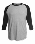 Tultex 0245TC Unisex Raglan Tee Front Thumbnail