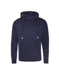 Just Hoods By AWDis JHA021 Men's 80/20 Heavyweight Cross Over Neck Hooded Sweatshirt Front Thumbnail