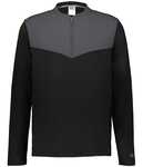 russell athletic r03gkm sideline grid 1/4 zip pullover Front Thumbnail