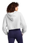Champion RW01W Women's Reverse Weave ® Cropped Cut-Off Hooded Sweatshirt Back Thumbnail
