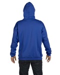 Hanes F170 Adult 9.7 oz. Ultimate Cotton® 90/10 Pullover Hooded Sweatshirt Back Thumbnail