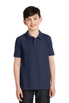 port authority y500 youth silk touch™ polo Front Thumbnail