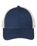 econscious EC7093 Unisex Hemp Eco Trucker Recycled Polyester Mesh Cap Front Thumbnail