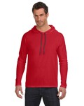 Anvil 987AN Adult Lightweight Long-Sleeve Hooded T-Shirt Front Thumbnail