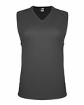 c2 sport 5663 women's sleeveless v-neck t-shirt Front Thumbnail