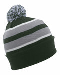 Pacific Headwear 641K Knit Fold Over Pom-Pom Beanie Side Thumbnail