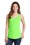 port & company lpc54tt ladies core cotton tank top Front Thumbnail