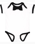 rabbit skins rs4407 infant baby rib bow tie bodysuit Front Thumbnail
