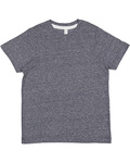 LAT 6191 Youth Harborside Melange Jersey T-Shirt Front Thumbnail