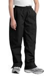 sport-tek ypst74 youth wind pant Front Thumbnail