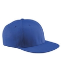 Flexfit 6297F Adult Wooly Twill Pro Baseball On-Field Shape Cap with Flat Bill Front Thumbnail