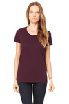 Bella + Canvas B8413 Women's Triblend Short Sleeve Tee Front Thumbnail