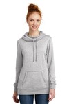 district dm493 women's lightweight fleece hoodie Front Thumbnail