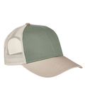 authentic pigment ap1919 tri-color trucker cap Front Thumbnail