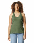 gildan g672l ladies' softstyle cvc racerback tank Front Thumbnail
