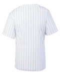 augusta sportswear 1685 pinstripe full-button jersey Back Thumbnail