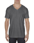 alstyle al5300 adult 4.3 oz., ringspun cotton v-neck t-shirt Back Thumbnail