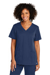 wonderwink ww4168 women's premiere flex ™ v-neck top Front Thumbnail