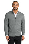 Port Authority SW2901 Easy Care Full-Zip Sweater Front Thumbnail