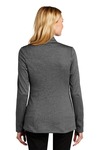 port authority l905 ladies collective striated fleece jacket Back Thumbnail