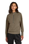 Mercer+Mettle MM3041 Women's Linear Texture 1/4-Zip Front Thumbnail