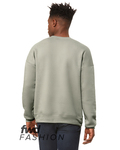 bella + canvas 3946 unisex crew neck sweatshirt with side zippers Back Thumbnail