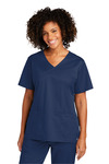 wonderwink ww4760 women's workflex ™ mock wrap top Front Thumbnail