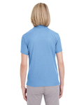 UltraClub UC100W Women's Heathered Pique Polo Back Thumbnail
