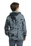 port & company pc146y youth tie-dye pullover hooded sweatshirt Back Thumbnail