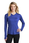 sport-tek lst358 ladies posicharge ® competitor ™ hooded pullover Front Thumbnail