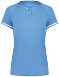 Augusta Sportswear AS6918 Girls Cutter+ Henley Jersey Front Thumbnail