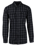 Burnside B8210 Men's Plaid Flannel Shirt Front Thumbnail