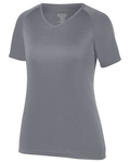 augusta sportswear 2793 girls attain wicking raglan sleeve tee Front Thumbnail