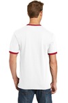 port & company pc54r core cotton ringer tee Back Thumbnail