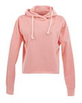 j america ja8684 ladies' lounge hi-low fleece hoodie Front Thumbnail