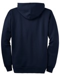 port & company pc90zht tall essential fleece full-zip hooded sweatshirt Back Thumbnail